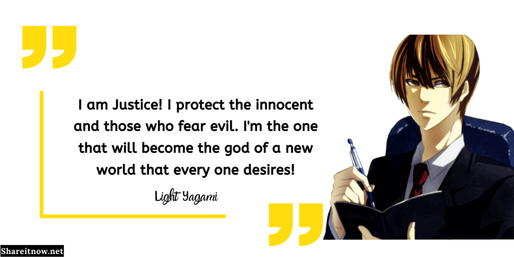 light yagami quotes