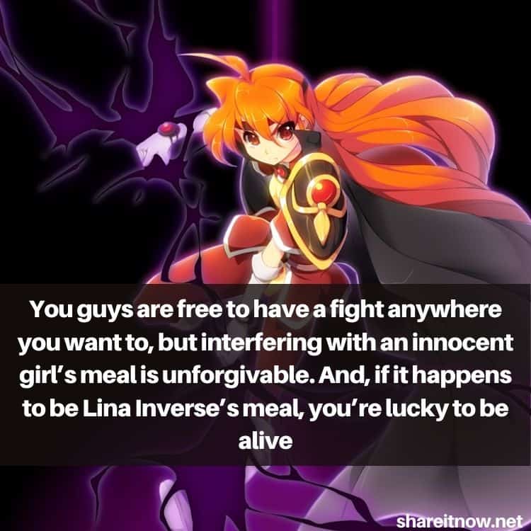 Lina Inverse quotes