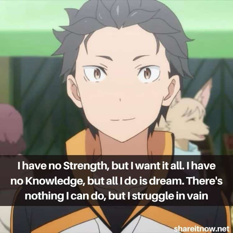 Subaru Natsuki quotes