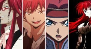 anime characters with red hair